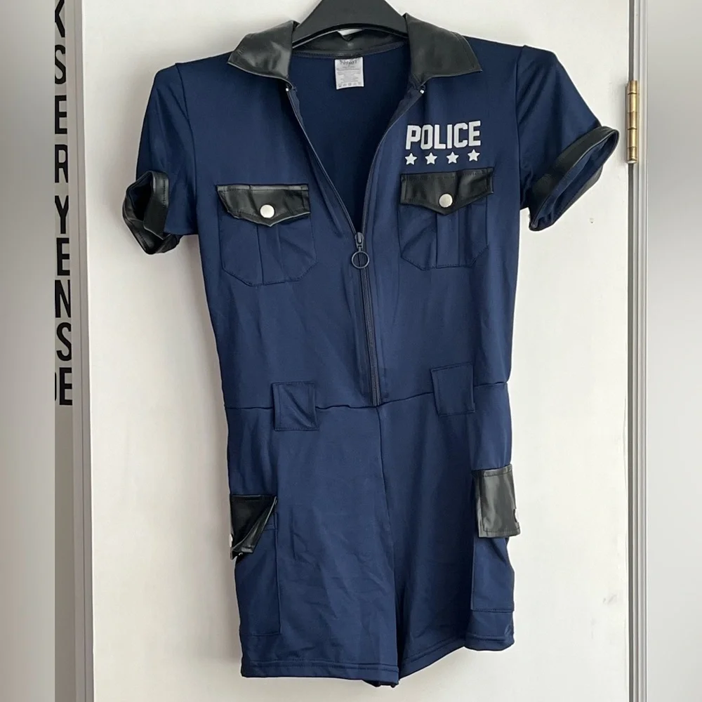 Spirit Navy Blue Police Costume Set - Picture 4 of 14
